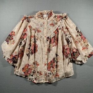 Fate Foiled Print Jacquard Blouse Women's White A